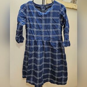 Mango Blue/White Plaid Mini Dress